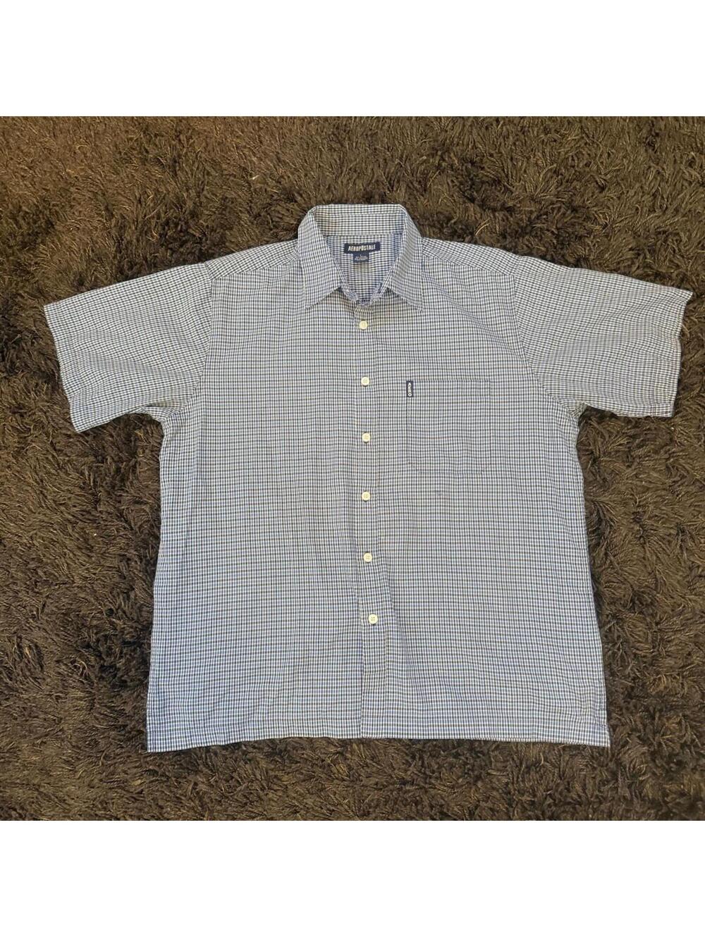 Aeropostale micro check button up